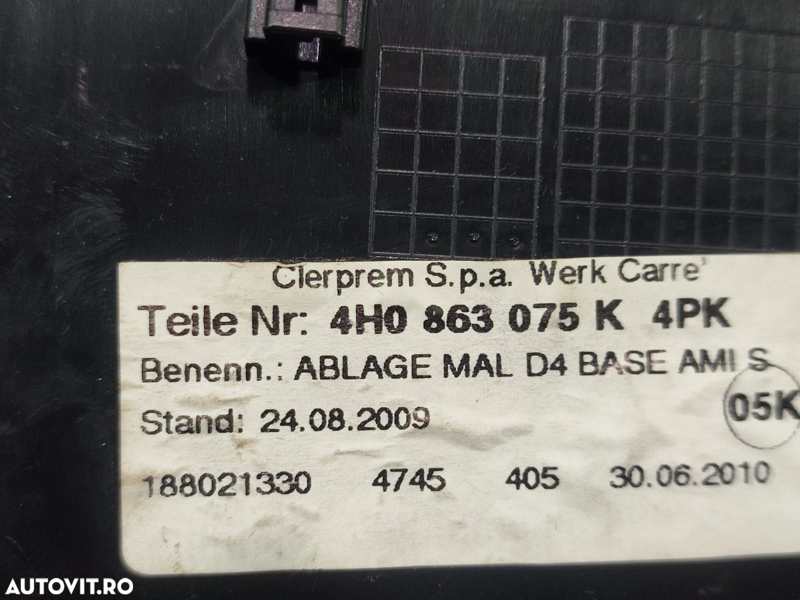 Torpedou cotiera 4H0863075K Audi A8 D4/4H [2010 - 2014] 4.2 tdi CDSB - 2