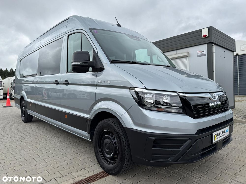 MAN TGE 3.180 Nowy Model‼️BRYGADÓWKA BRYGADOWY DOKA‼️7 OSÓB‼️GWARANCJA‼️DSG-Automat Navi Fotel z masażem‼️ - 2