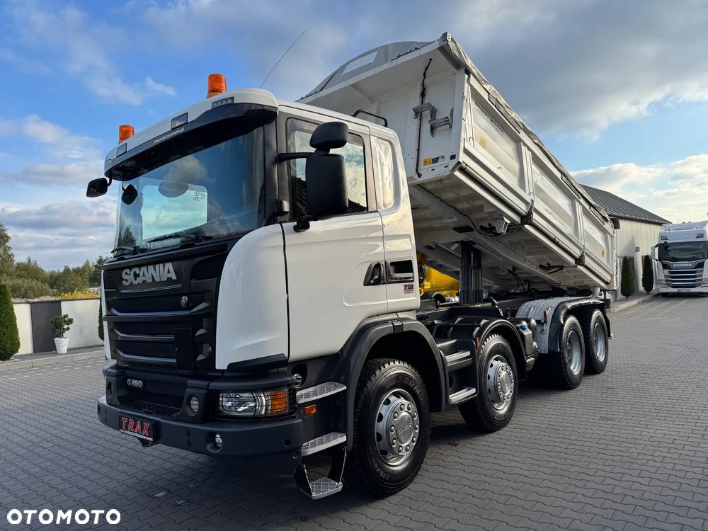 Scania R450 bez EGR, 8x4 wywrotka 3-str.MEILLER, 34000 kg DMC, BORDMATIC, ZWOLNICE, 2017r IDEALNY STAN - 5