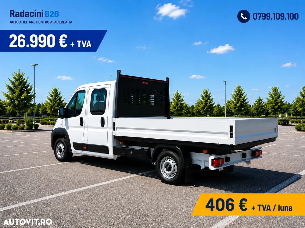 Citroën Jumper Cabina Dubla 6+1 locuri cu bena aluminiu - 3
