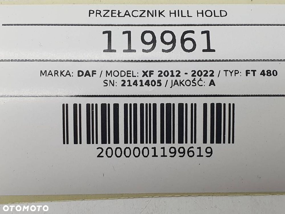PRZEŁACZNIK HILL HOLD HAMULEC GÓRSKI DAF XF 106 2141405 - 5