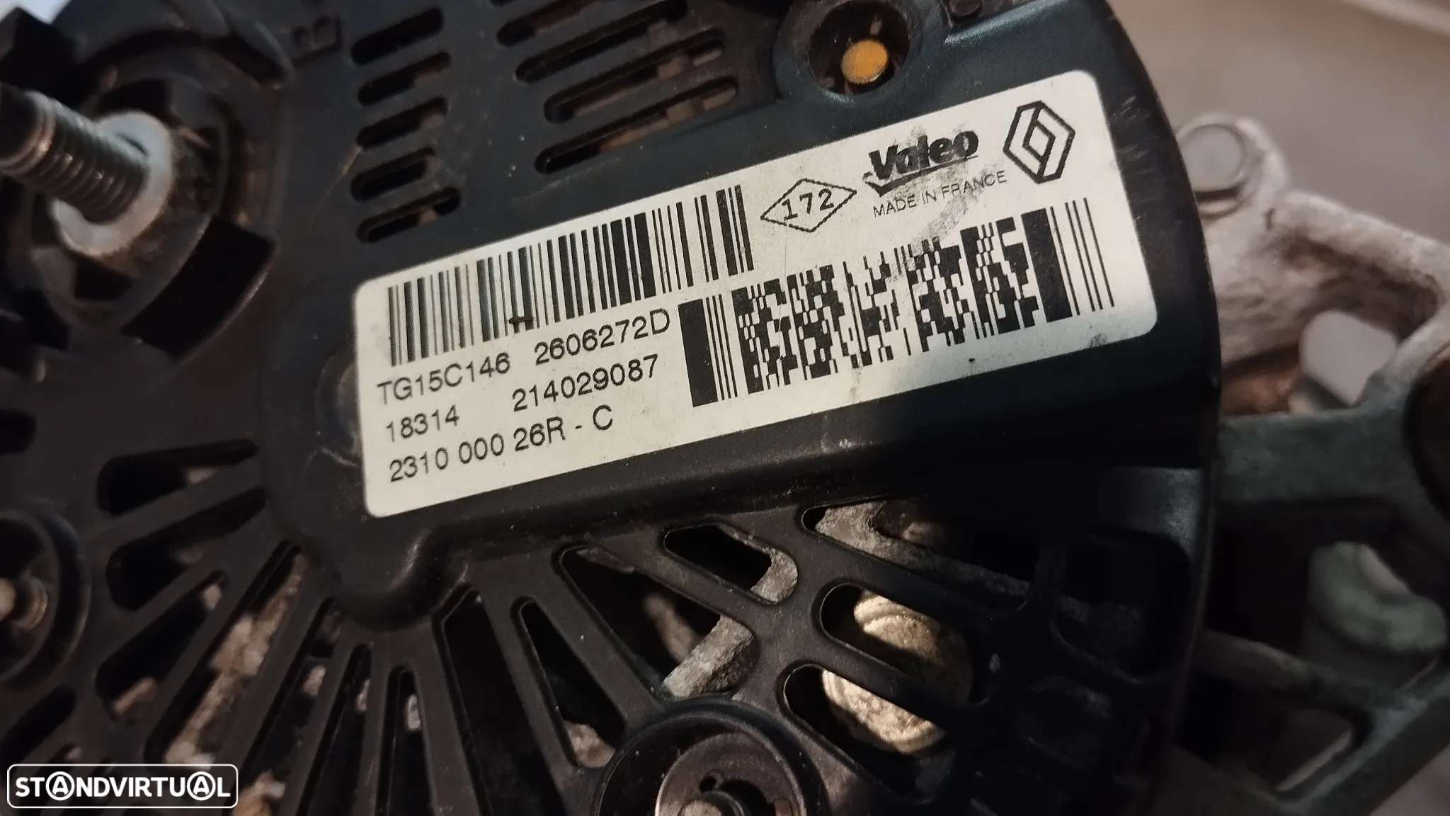 ALTERNADOR RENAULT CAPTUR / CLIO IV / KANGOO 1.5DCI 231000026R 231007865R - 5