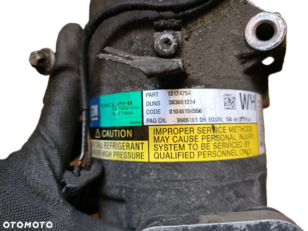 OPEL ASTRA III H 04-14 r. 1,3 CDTI sprężarka kompresor klimatyzacji DELPHI 13124754 + - 2