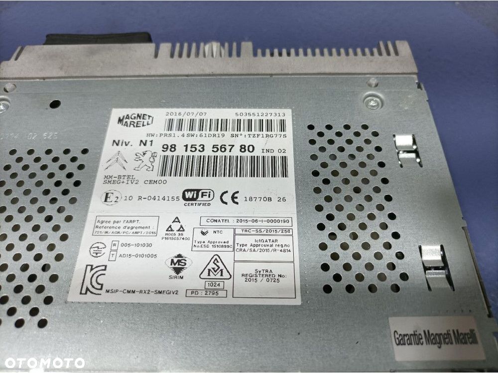 PEUGEOT 2008 I LIFT RADIO NAWIGACJA 9815356780 - 4