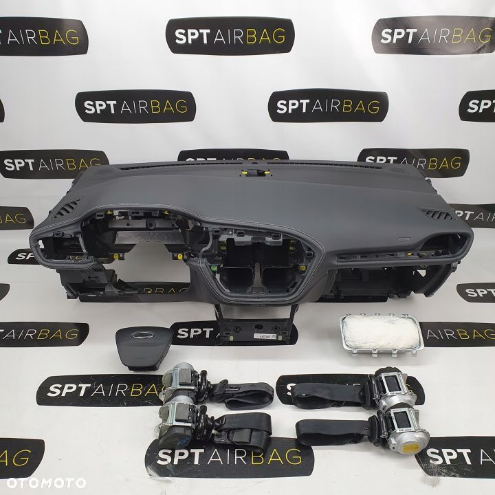 FORD FIESTA MK8 VIGNALE DESKA ROZDZIELCZA KONSOLA KOKPIT PULPIT PODUSZKI AIRBAG AIR BAG PASY KIT SET - 1