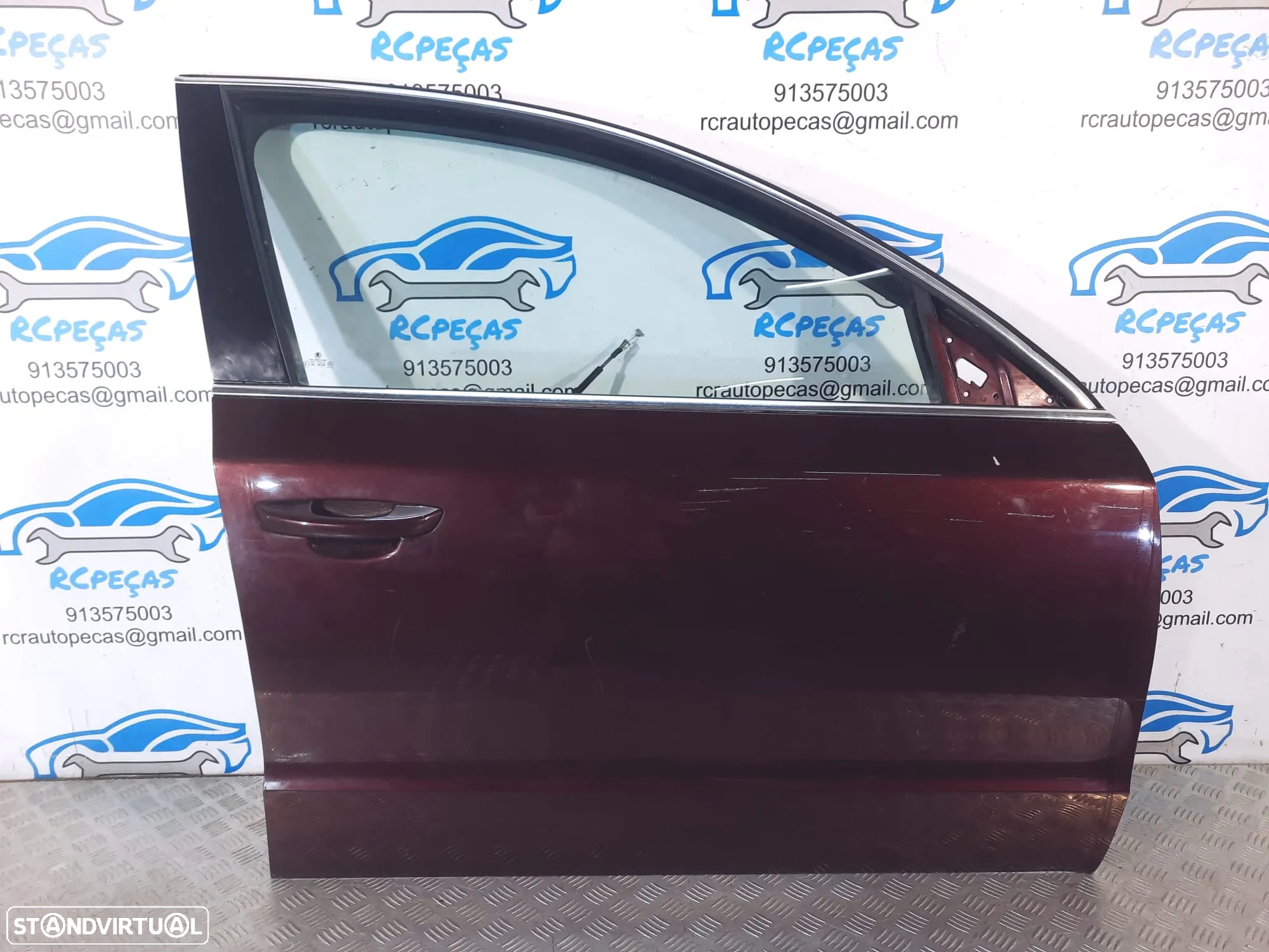 PORTA FRENTE FRONTAL DIREITA SKODA SUPERB II 2 3T0831056 MOTOR ELEVADOR PUXADOR VIDRO - 2