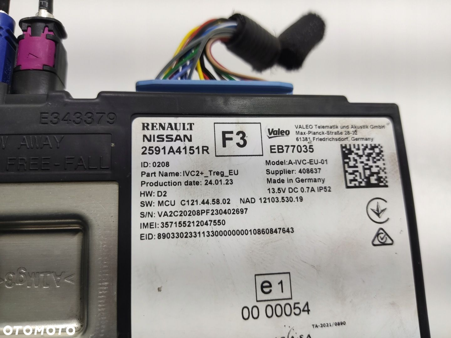 MODUŁ STEROWNIK ŁĄCZNOŚCI RENAULT AUSTRAL 2022-2025 2591A4151R - 4