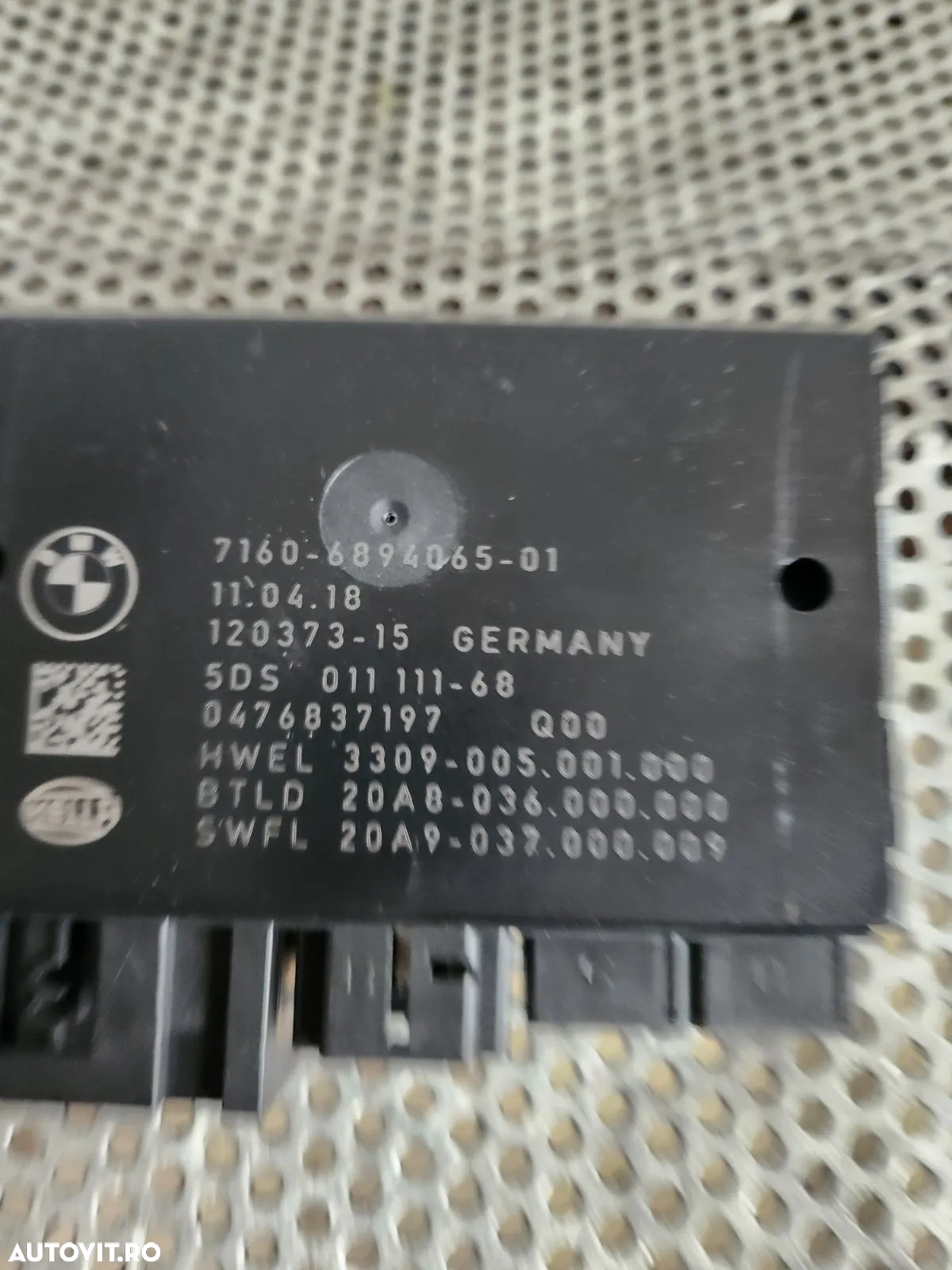Modul Carlig Remorcare Electric Bmw G01 G02 G30 G31 G05 G06 Cod  Dezmembrez Bmw X3 G01 - Dezmembrar - 4