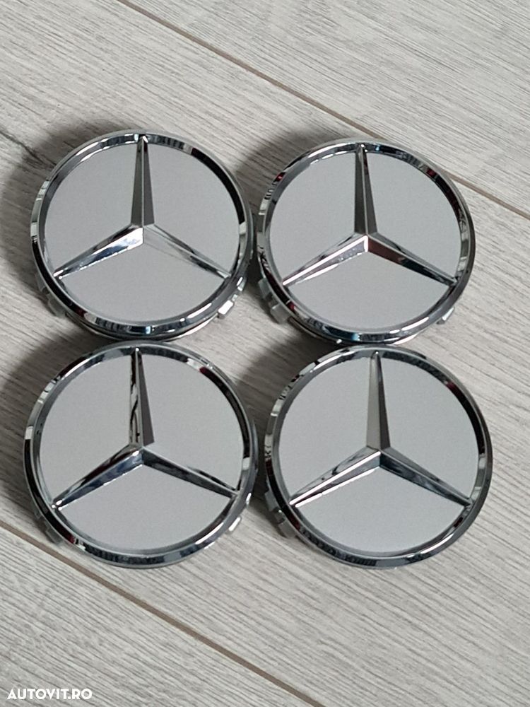 Set-4-Capace-Jante-75mm-Mercedes-A-E-S-Class-CLS-GLE-ML-AMG-350-4Matic - 1