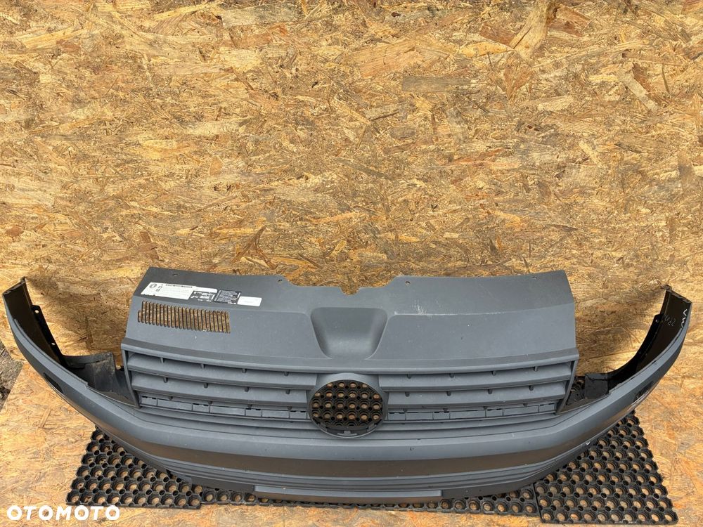 VW T6 Satinschwarz  SKORUPA ZDERZAK PRZÓD  PRZEDNI  PDC SPRYSK 7E0807221D - 7