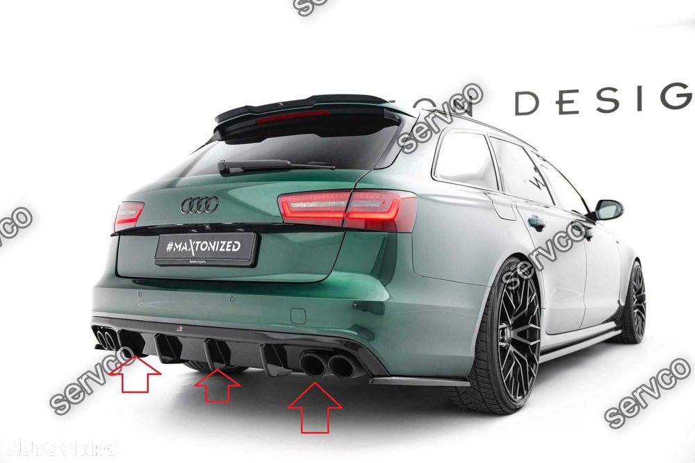 Difuzor bara spate Audi A6 C7 S6 C7 11-14 Sline Sedan si Avant v30 - 3