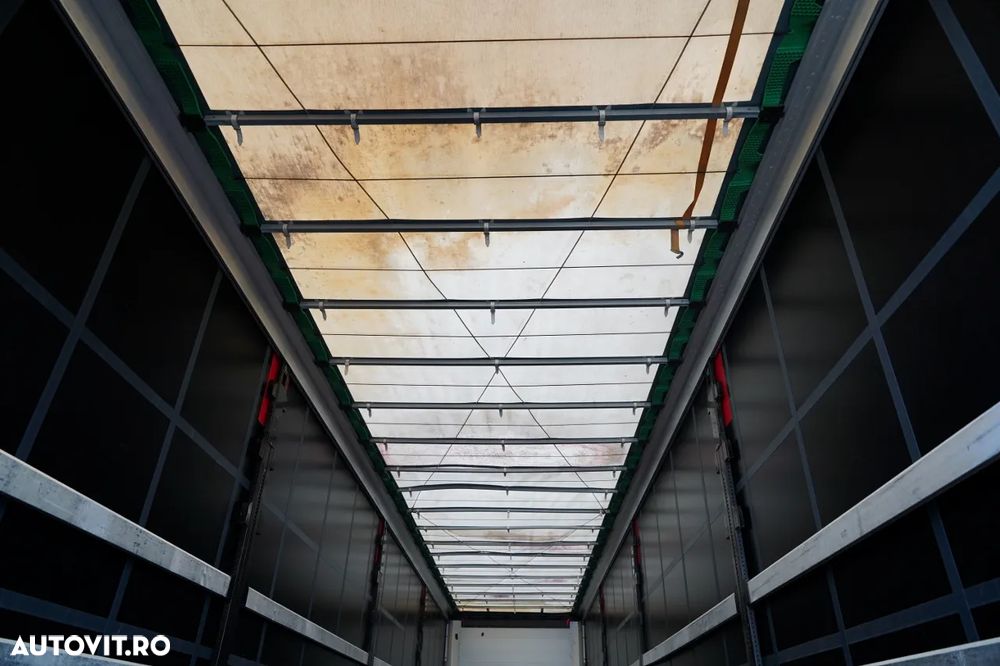 Wielton CORTINĂ STANDARD / REMORCA DIN OȚEL - 9 M / AXĂ CULISANTĂ / SAF / ACOPERIȘ CULISANT / - 18