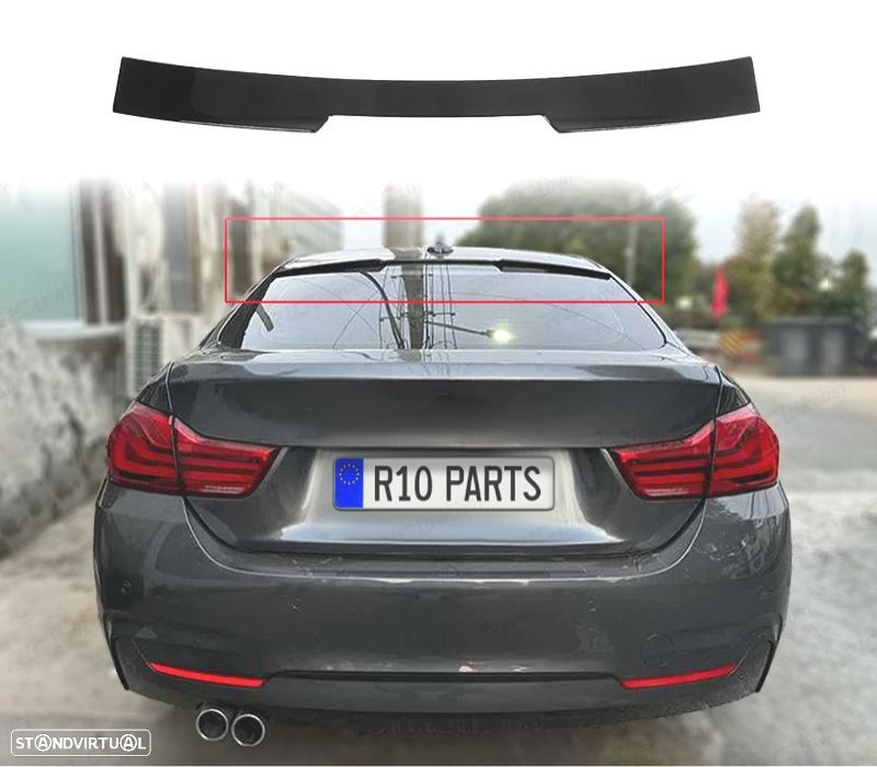 SPOILER VIDRO TRASEIRO BMW F32 14-20 PRETO BRILHANTE - 1