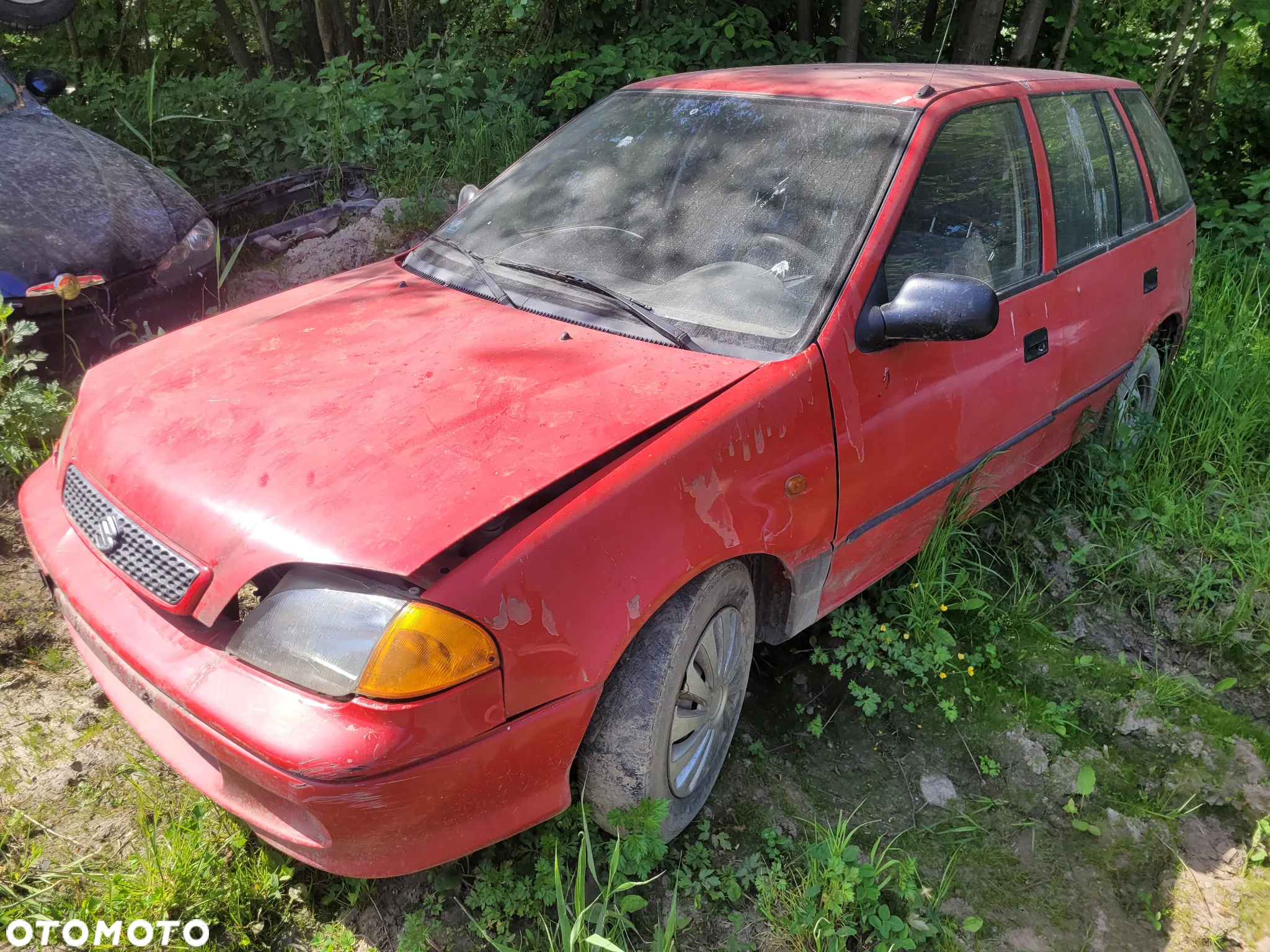 SUZUKI SWIFT II maska pokrywa silnika klapa bagażnika zderzak lampa reflektor pas przedni stop lampy halogeny - 2