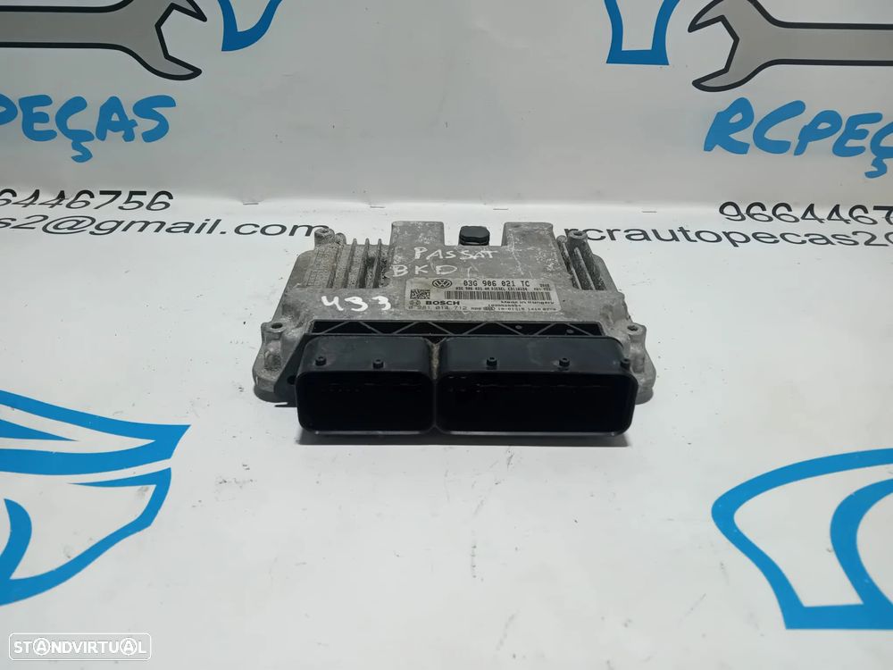 Centralina Bosch Original VW Volkswagen 2.0 TDi 03G 906 021 TC / 0 281 014 712 - 3