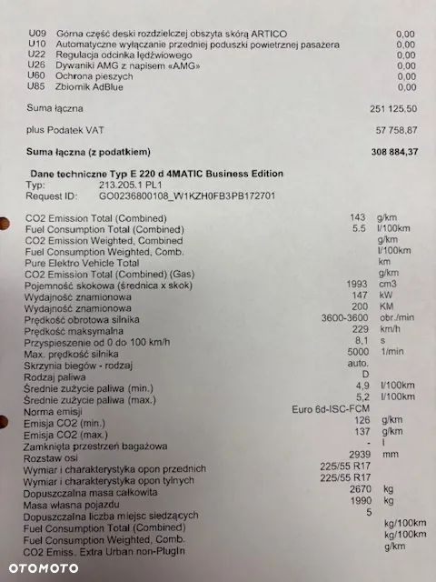 Mercedes-Benz Klasa E 220 d 4-Matic Business Edition - 20