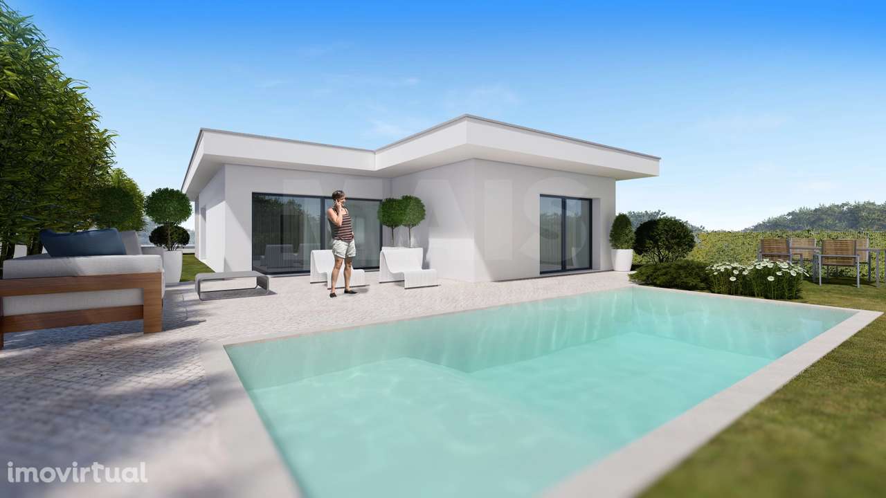 Lote Terreno com projeto aprovado para moradia T3 com Piscina - Grande imagem: 3/20