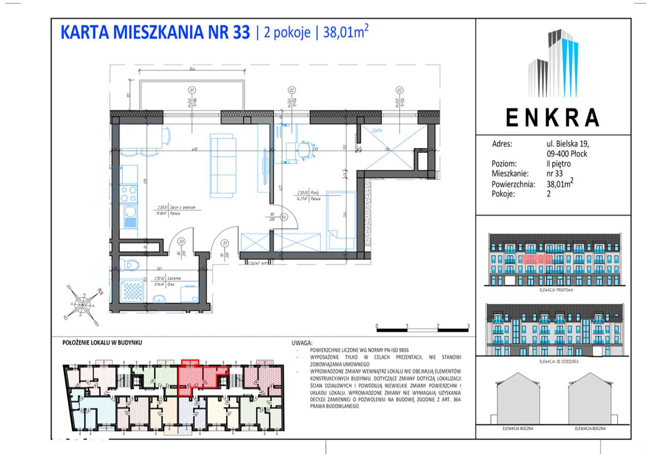 NOWE MIESZKANIE- 38,01M2