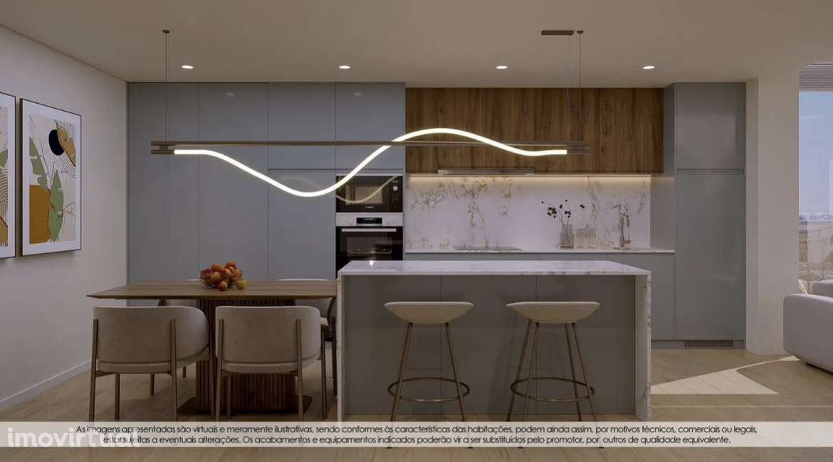 T1 - Canidelo perto das praias, 2 andar c/varanda 11m2 a Poente - Grande imagem: 3/10