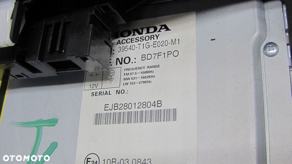 HONDA CR-V IV RADIO NAWIGACJA 39540-T1G-E020-M1 - 2