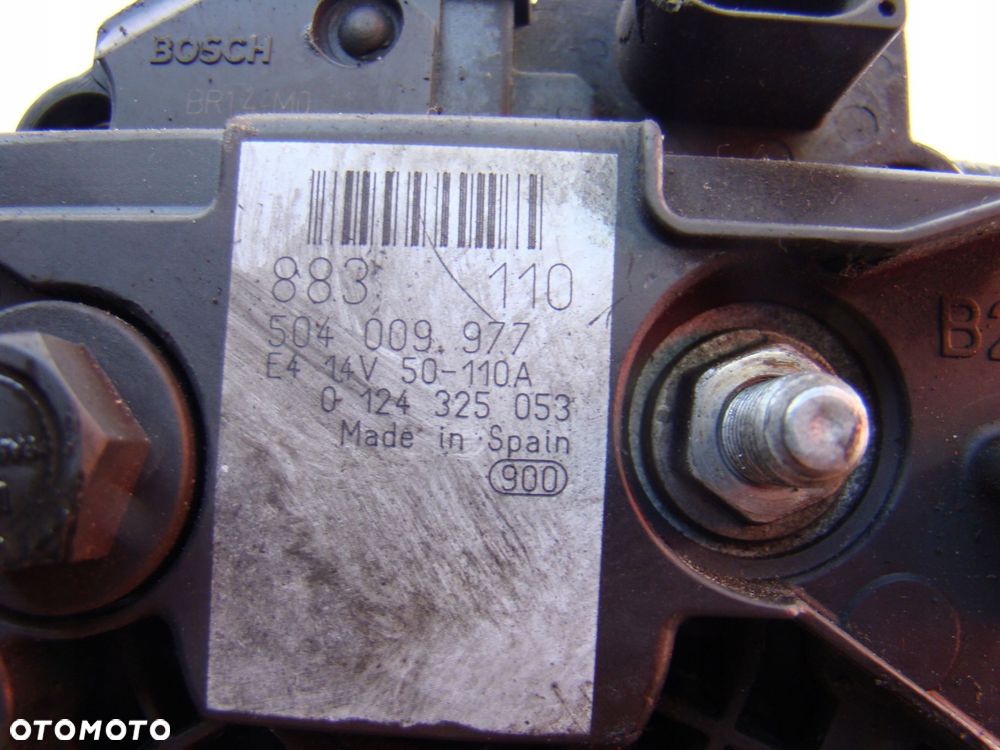 alternator 110a ducato iveco 2.3 euro 4 bosch oryginał 504009977 0124325053 - 4