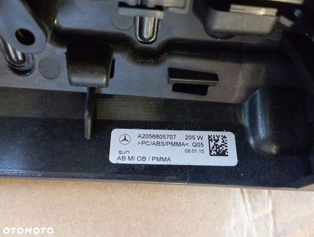 MERCEDES C KLASA W205 PANEL ŚRODKOWY KRATKI A2056805707 - 2