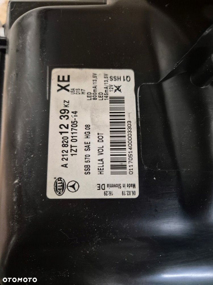 mercedes e KLASA w212 xenon skrętny ils prawa usa ameryka kompletny - 9