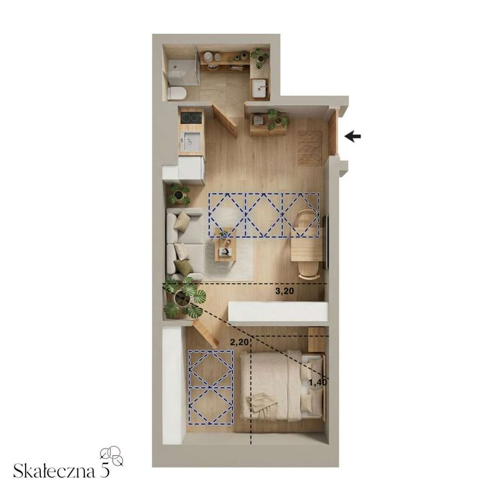 35,24 m², kamienica z windą · Kazimierz