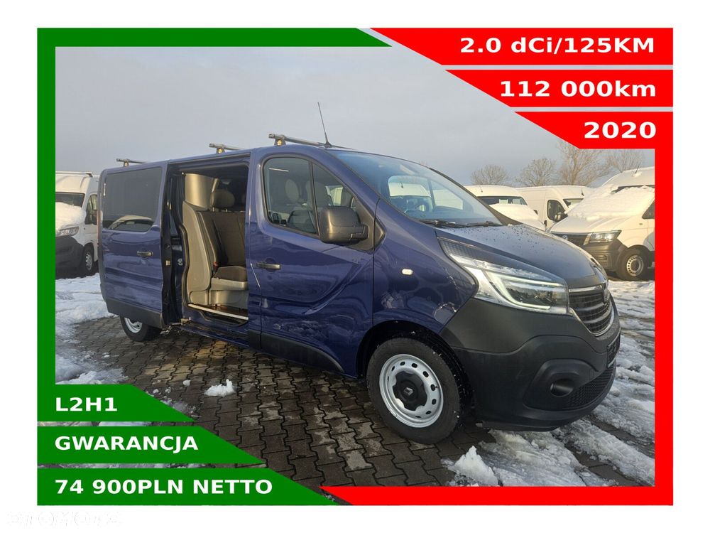 Renault Trafic L2H1 *74900zł NETTO* Brygadówka 6 osób 2.0dCi/120KM - 1
