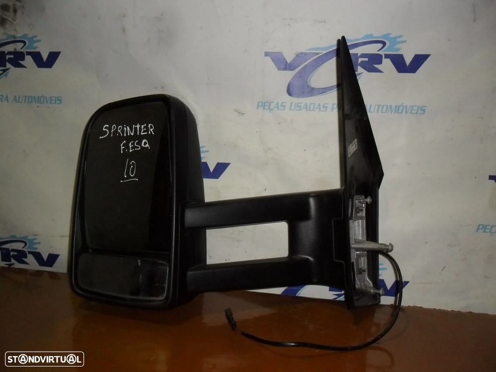 Espelho retrovisor esquerdo braço longo Mercedes Sprinter 2010