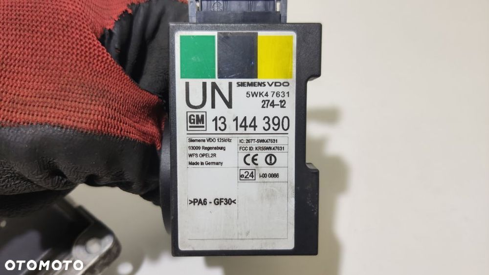 ZESTAW KOMPUTER STEROWNIK IMMOBILIZER KLUCZYK OPEL CORSA C 1.2 0261207962 13144390 ORYGINAŁ WYSYŁKA! - 8