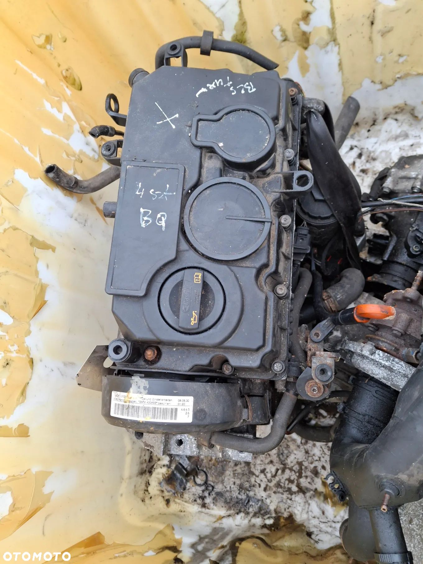 Silnik na części głowica wałek z dpf pompowtryski 1,9 TDI 105km BLS VW Skoda Seat Audi z Niemiec - 1