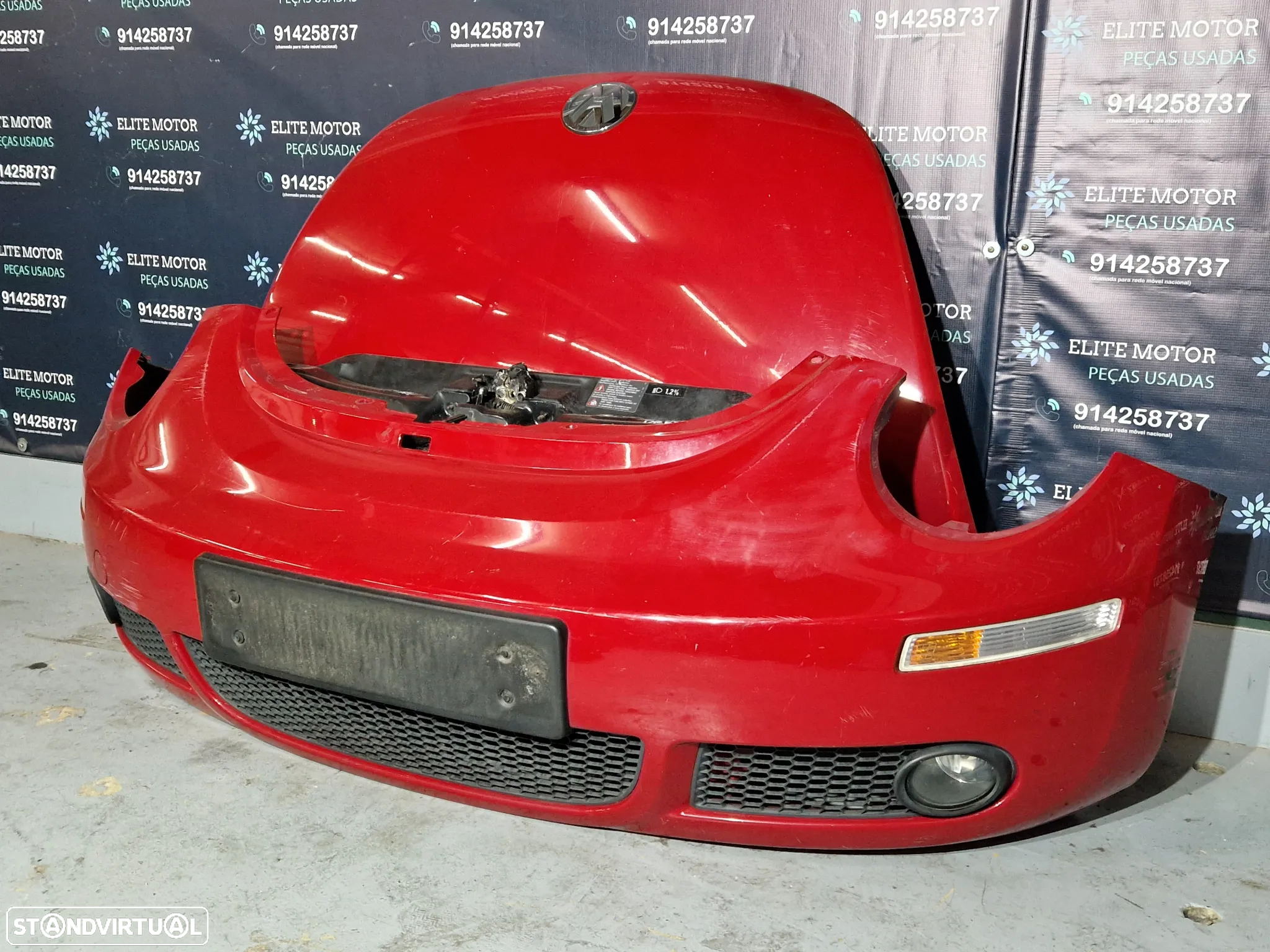 Frente completa usada VW BEETLE FACELIFT capot parachoques guardalamas oticas - 6
