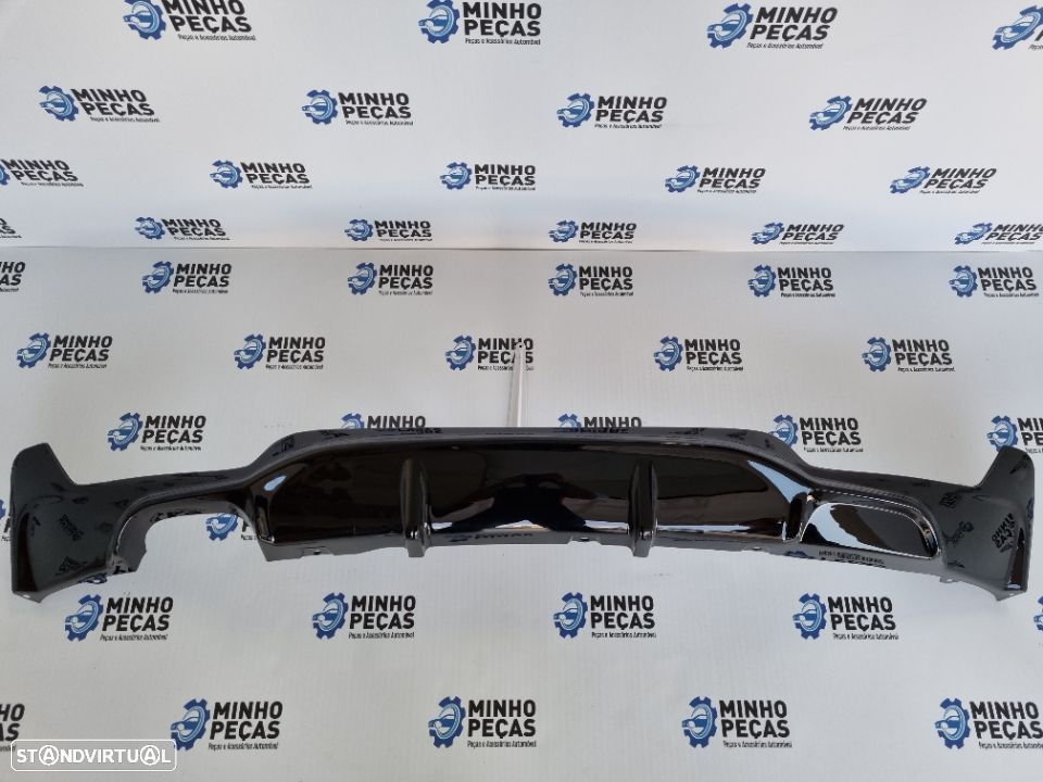 Difusor Traseiro BMW Série 4 F32/ F33/F36 Look 435i M-Performance Preto Brilho - 1