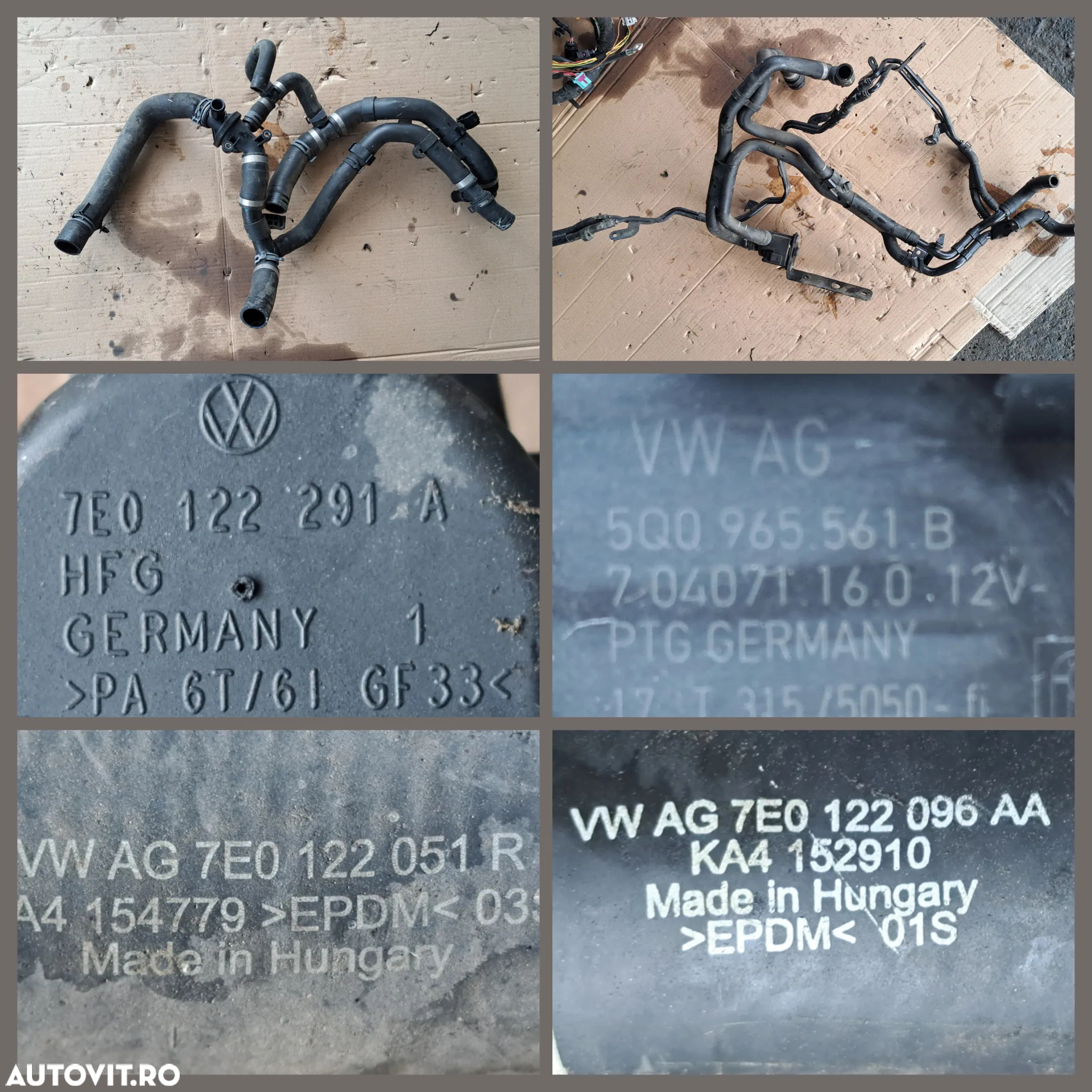 -2- Anexe motor CXH VW T6 2.0 tdi 2019 21 000 km catalizator sonda lambda supapa vacuum flansa lichid racire fulie motor fulie pompa servo pompa recirculare apa instalatie electrica motor - 7
