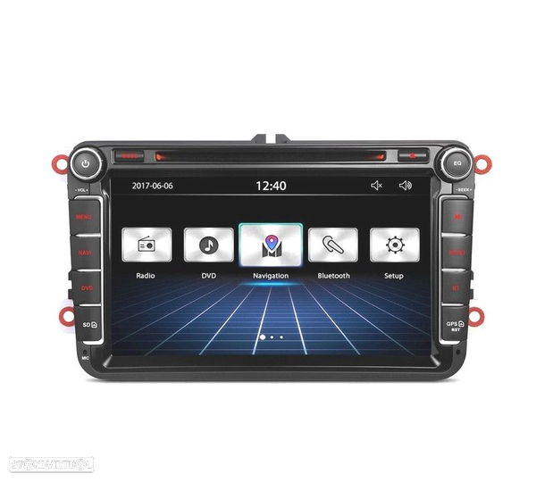 AUTO RADIO 2DIN 8" PARA VOLKSWAGEN VW USB GPS TACTIL HD