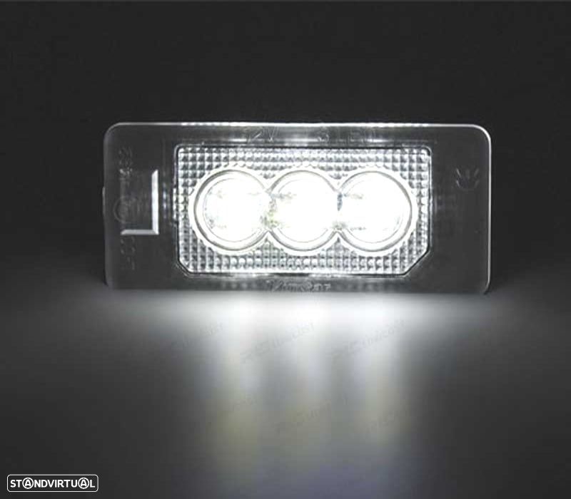 LUZES MATRÍCULA AUDI Q5 A4 A5 A1 TT VW PASSAT B6 KOMBI SKODA LED - 2