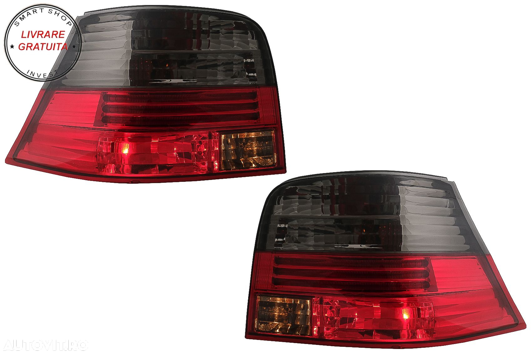 Stopuri VW Golf 4 IV (1997-2004) Rosu Fumuriu- livrare gratuita - 10