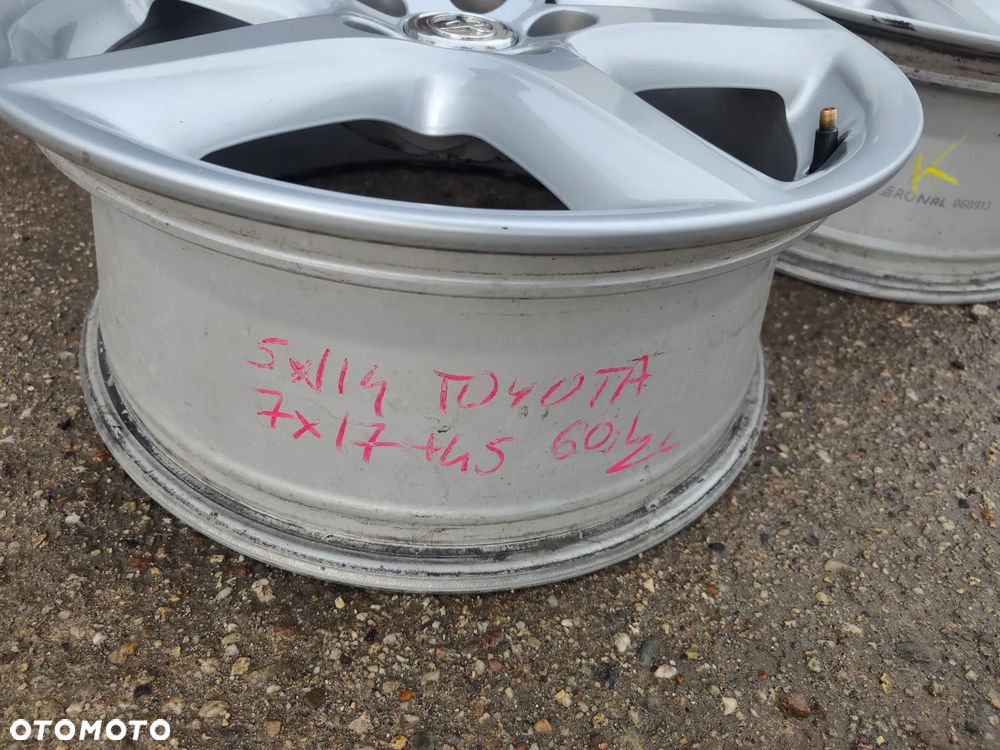 5x114,3 Felgi Aluminiowe Oryginalne 5x114 Alufelgi 17 Koła TOYOTA AVENSIS II 2 III 3 CAMRY RAV4 COROLLA Auris CHR SUZUKI GRAND VITARA KIZASHI SCROSS SX4 LEXUS Legnica ALU-RAD - 6