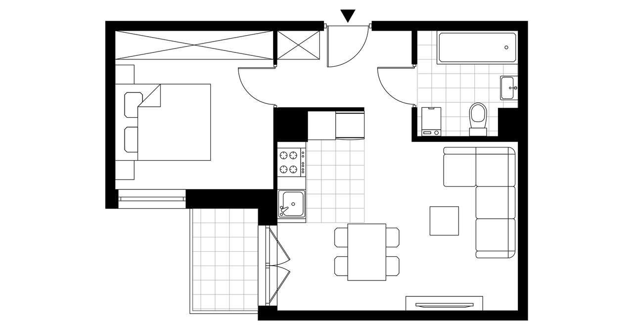 2-pokojowe mieszkanie 38m2 + balkon Bez Prowizji - Pełny obrazek: 4/13