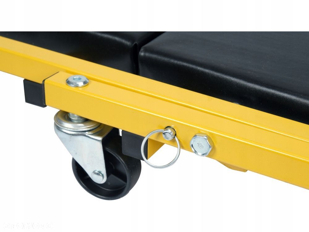 LEŻANKA WARSZTATOWA SKŁADANA SIEDZISKO TABORET STOŁEK WÓZEK 2w1 150kg 91x41 - 5