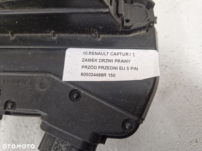 RENAULT CAPTUR I 1 ZAMEK DRZWI PRAWY PRZÓD PRZEDNI EU 5 PIN 805024488R - 7