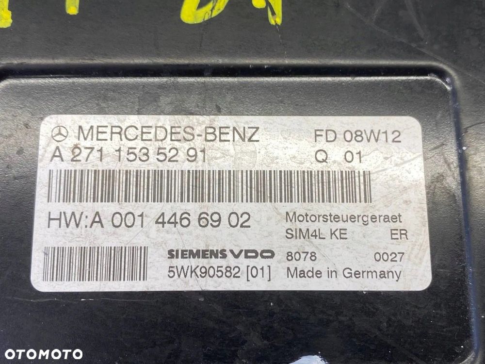 KOMPUTER STEROWNIK SILNIKA MERCEDES W203 A2711535291 A0014466902 - 12