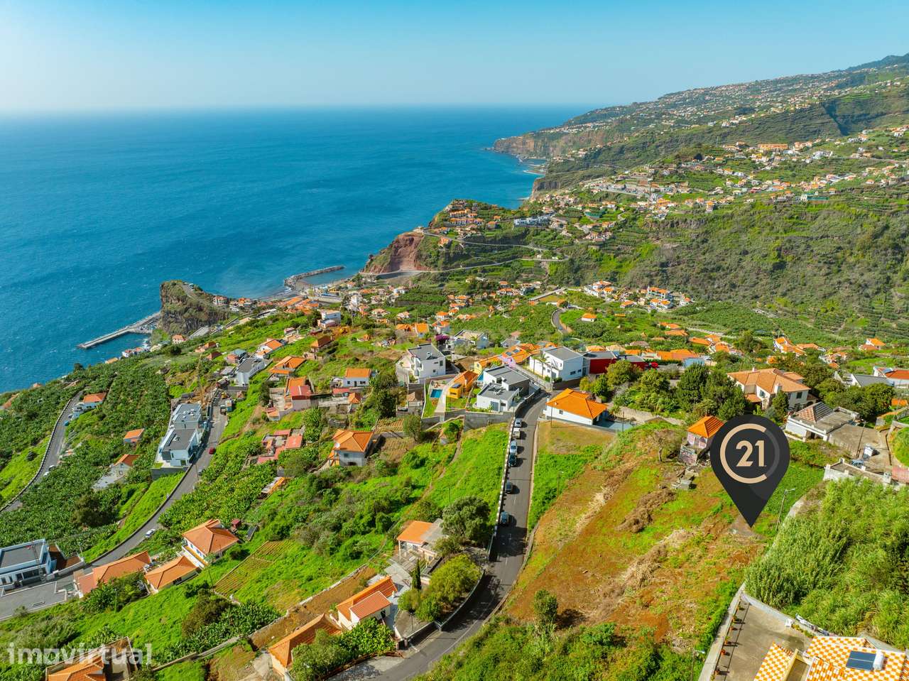 Terreno com Projeto Aprovado para 5 Moradias - Vista Mar Definitiva - - Grande imagem: 3/35