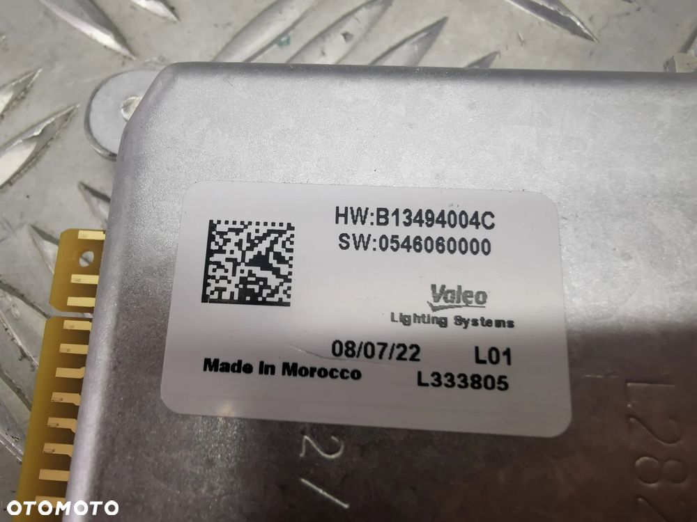 MODUL STERUJACY LAMPY PEUGEOT CITROEN HW:B13494004C SW : 0546060000 - 4