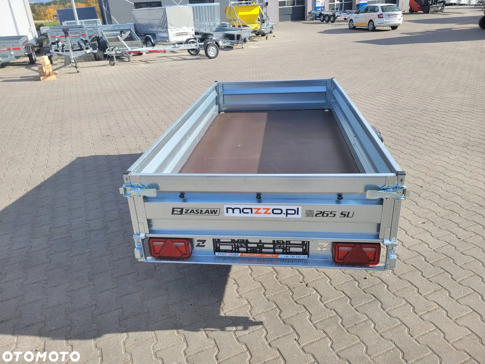 Zaslaw Dostawa Przyczepka uchylna DMC750kg 265x132x35cm SOLIDNA I MOCNA! HIT! - 5