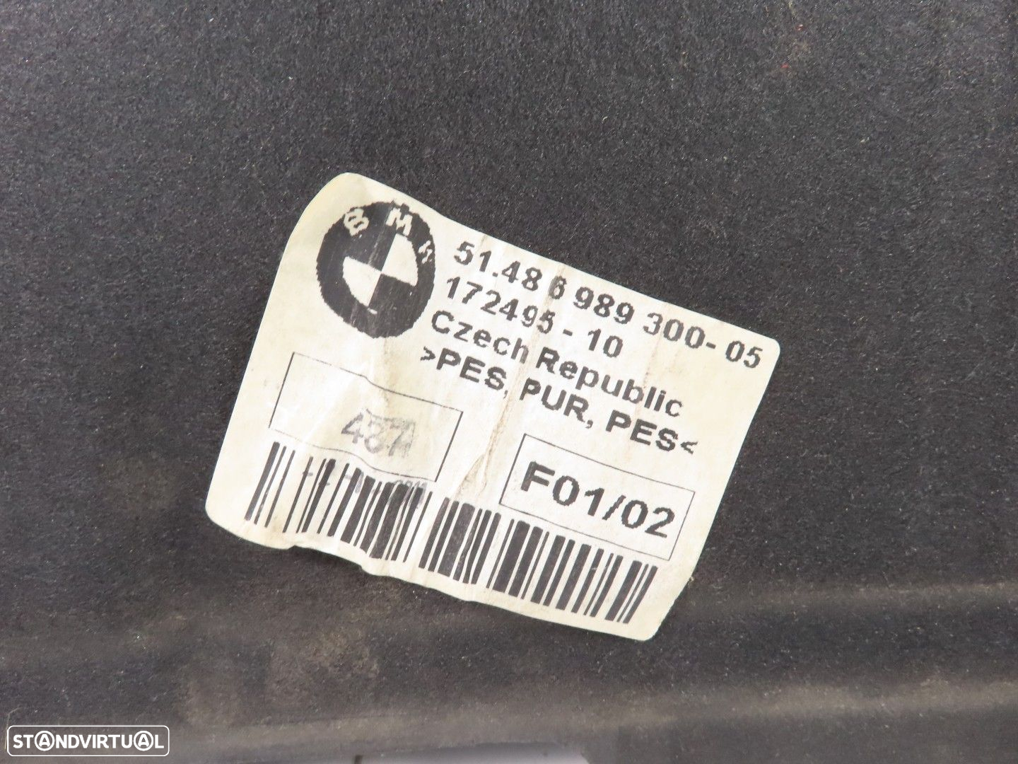 Forro Capo / Capot Usado / Original BMW 7 (F01, F02, F03, F04) 51486989300 - 3