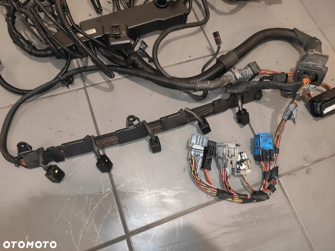 BMW X5 E70 3.0D M57 OKABLOWANIE INSTALACJA WIĄZKA SILNIKA WTYCZKI KPL ORYG - 3