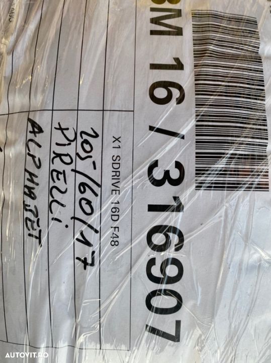 vand jante originale Bmw X1 pe 17” cu anvelope de iarnă - 3
