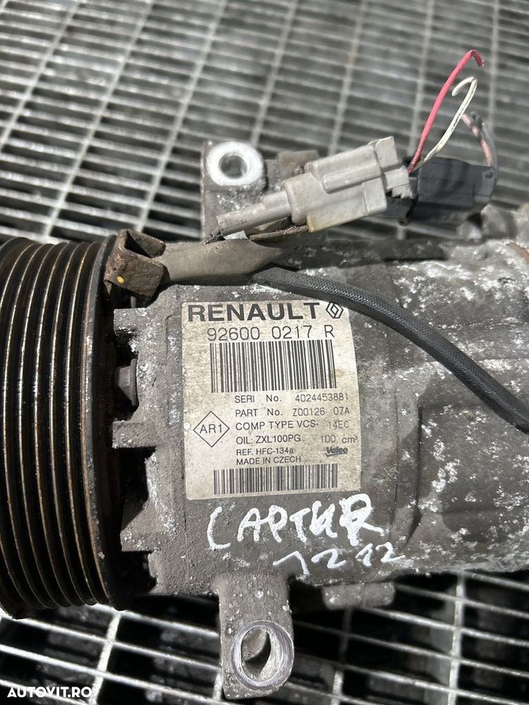 Compresor clima Renault Captur 0.9 B 2013 - 2017 90CP 	H4B 400 (1212) Benzina 926000217R - 4